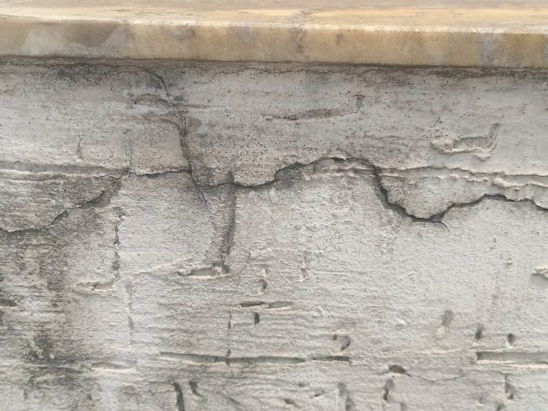 seepage and crack filling